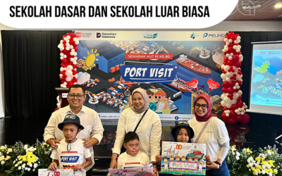 Kolaborasi TJSL untuk Memperingati Kemerdekaan RI ke-80 Tahun 2025 dalam Program Port Visit Bersama Pelajar Sekolah Dasar dan Sekolah Luar Biasa